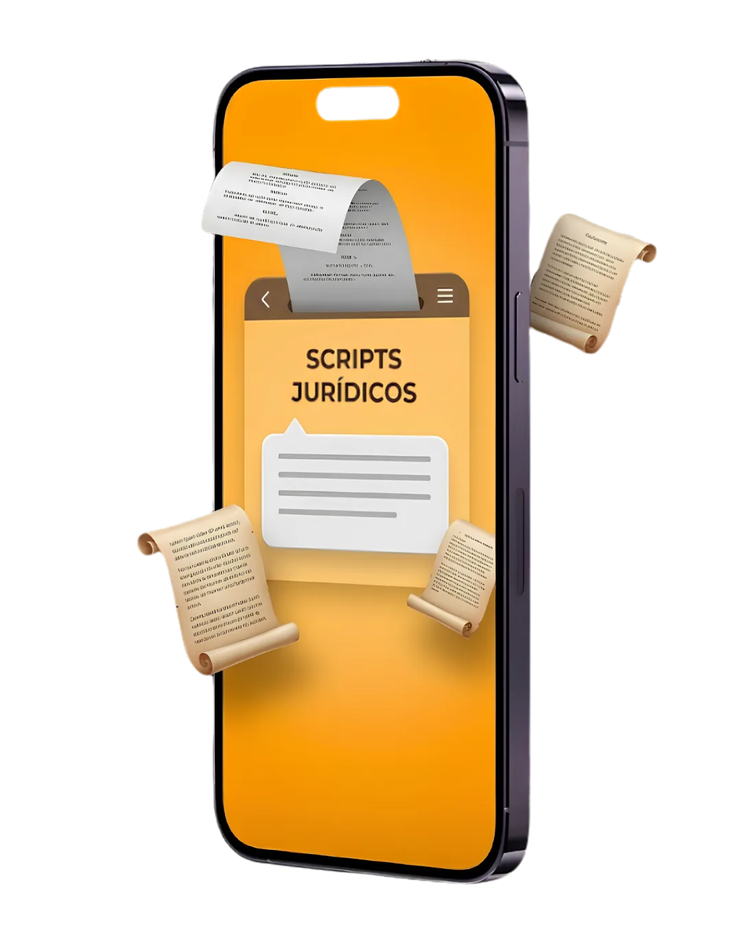 Scripts jurídicos validados em celular