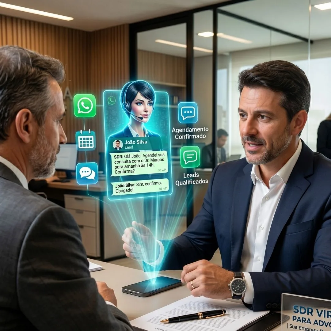 SDR virtual com inteligência artificial atendendo no WhatsApp